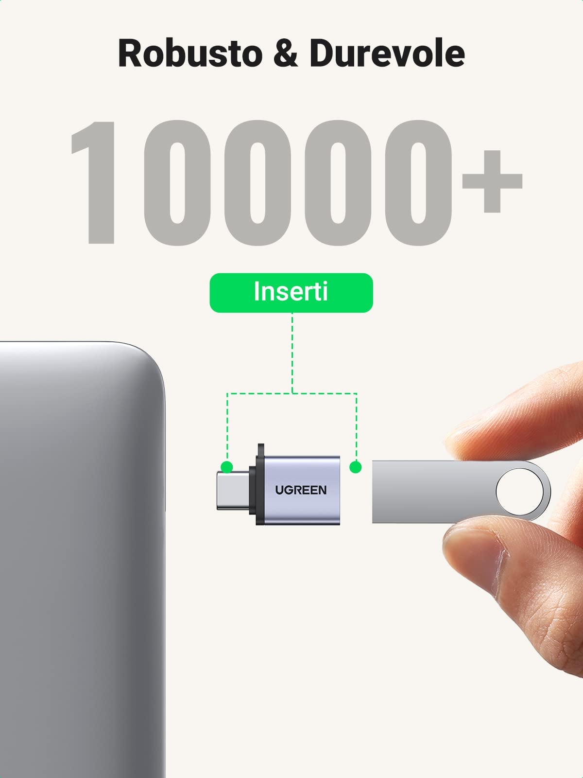 ugreen-adattatore-usb-c-maschio-a-usb-a-3-0-femmina-otg-5gbps-2-pezzi image 5
