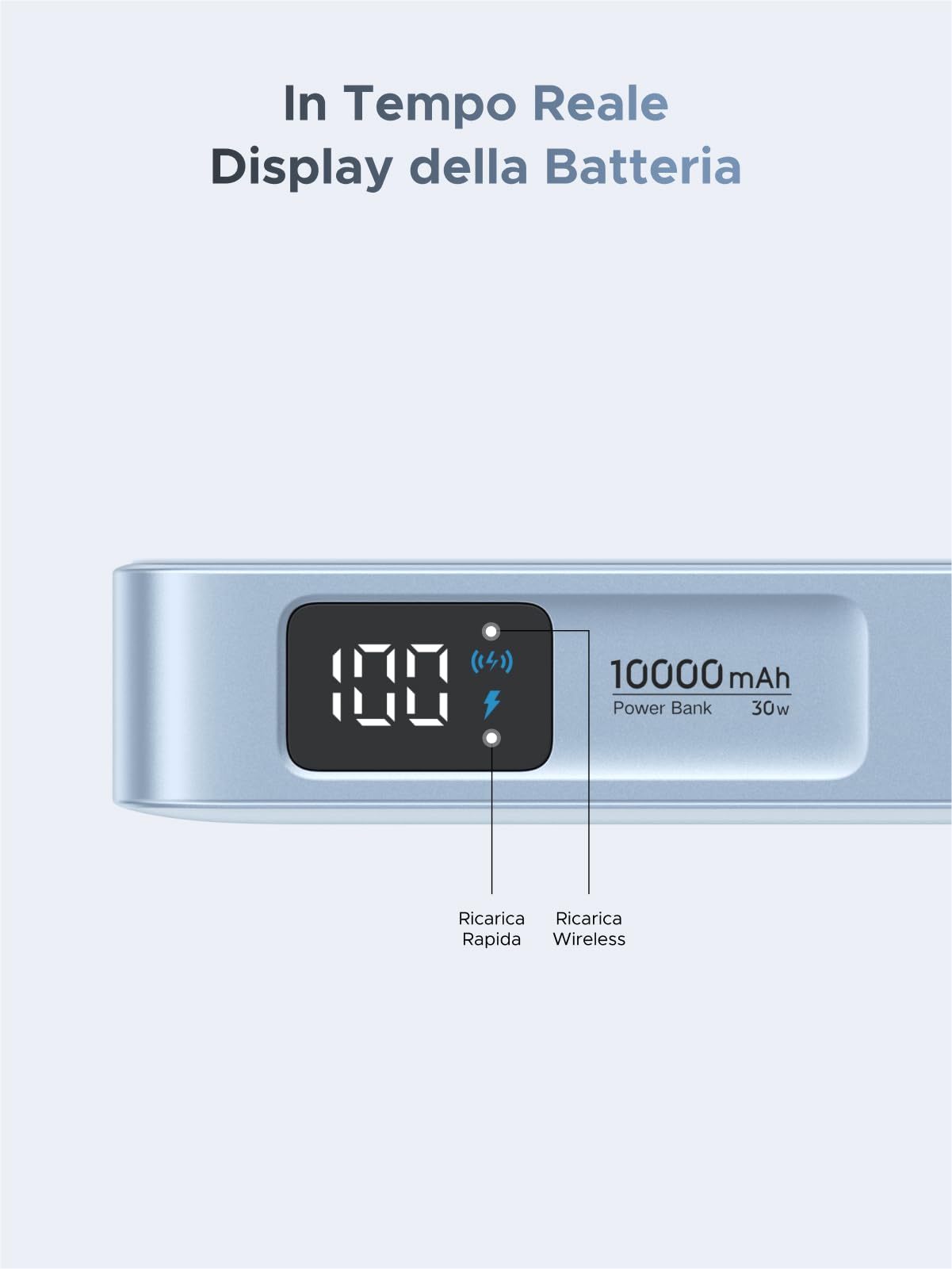 ugreen-magflow-power-bank-magsafe-qi2-25w-10000mah-usb-c-pd-30w-blu image 7