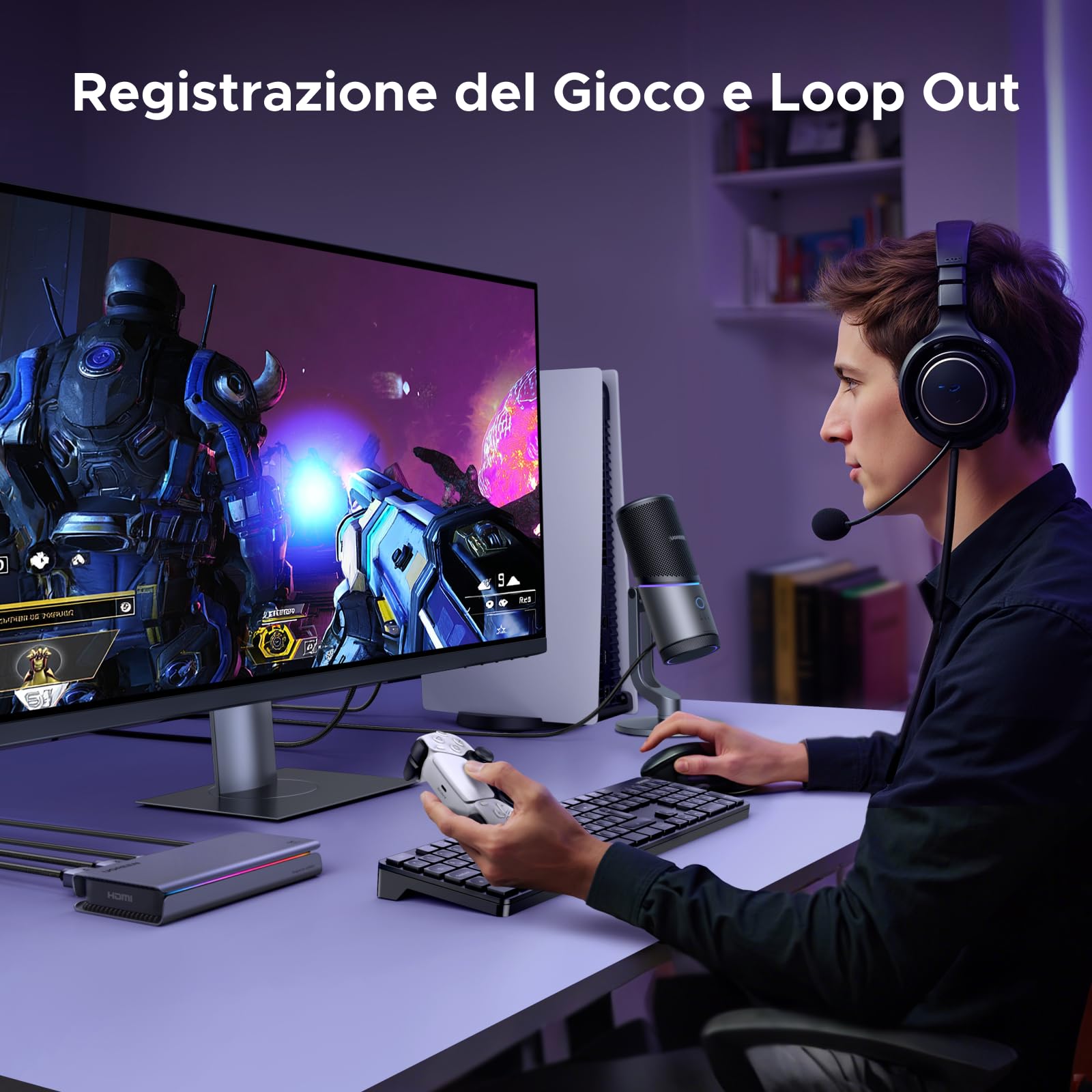 ugreen-scheda-di-acquisizione-video-hdmi-2-1-4k-144hz-usb-c-10gbps-con-loopout image 5
