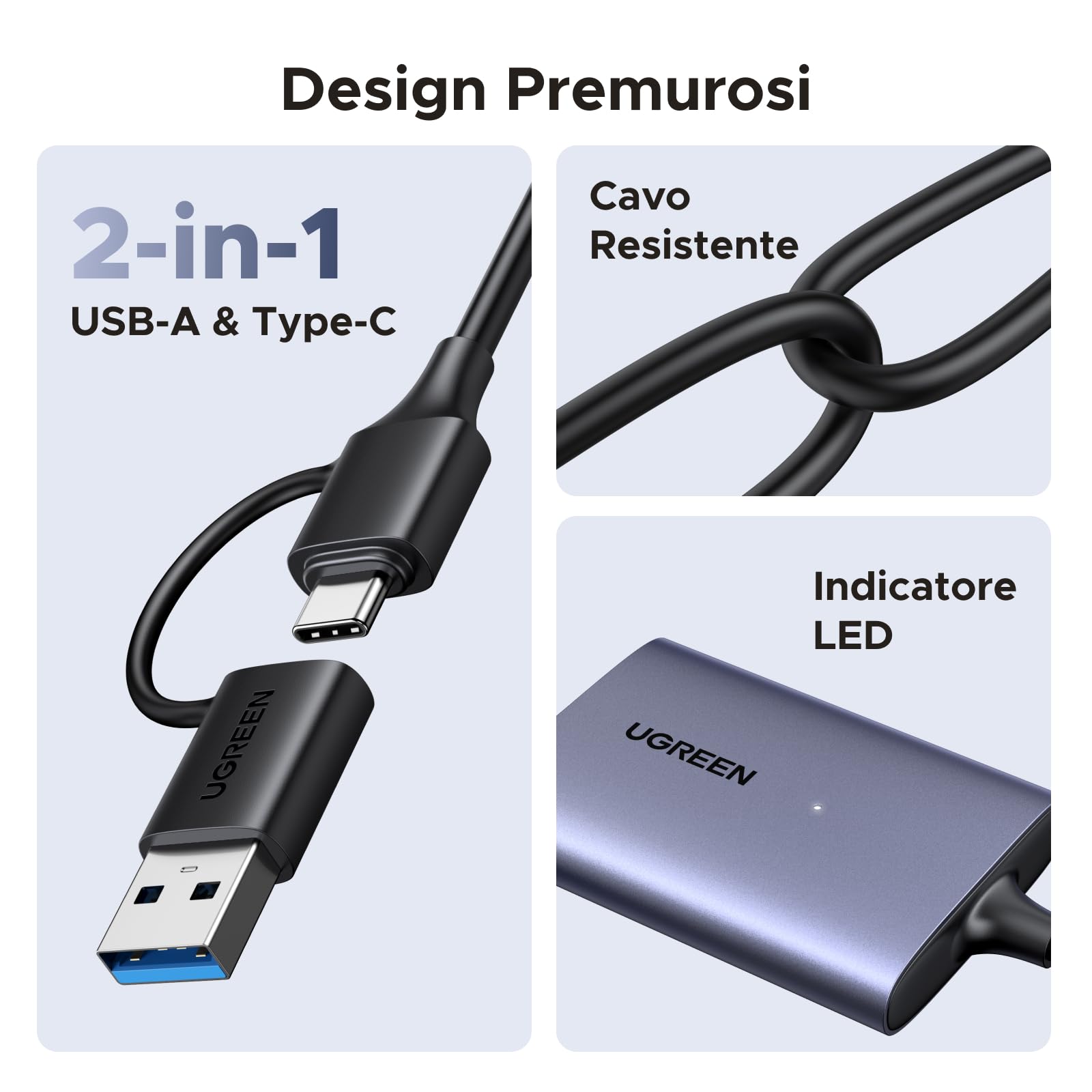 ugreen-lettore-schede-cfexpress-type-b-usb-c-usb-a-3-2-gen2-10gbps image 7