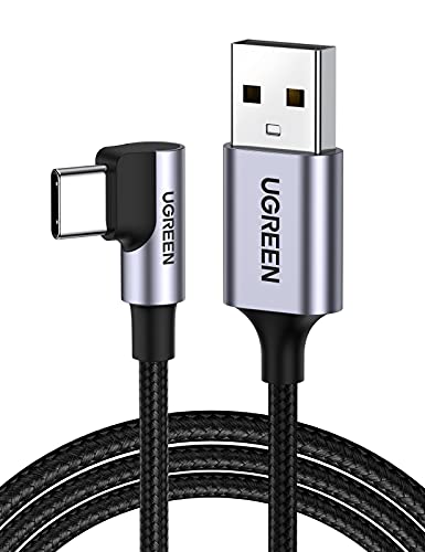 ugreen-cavo-usb-a-a-usb-c-90-gradi-3a-0-5m-nylon image 8