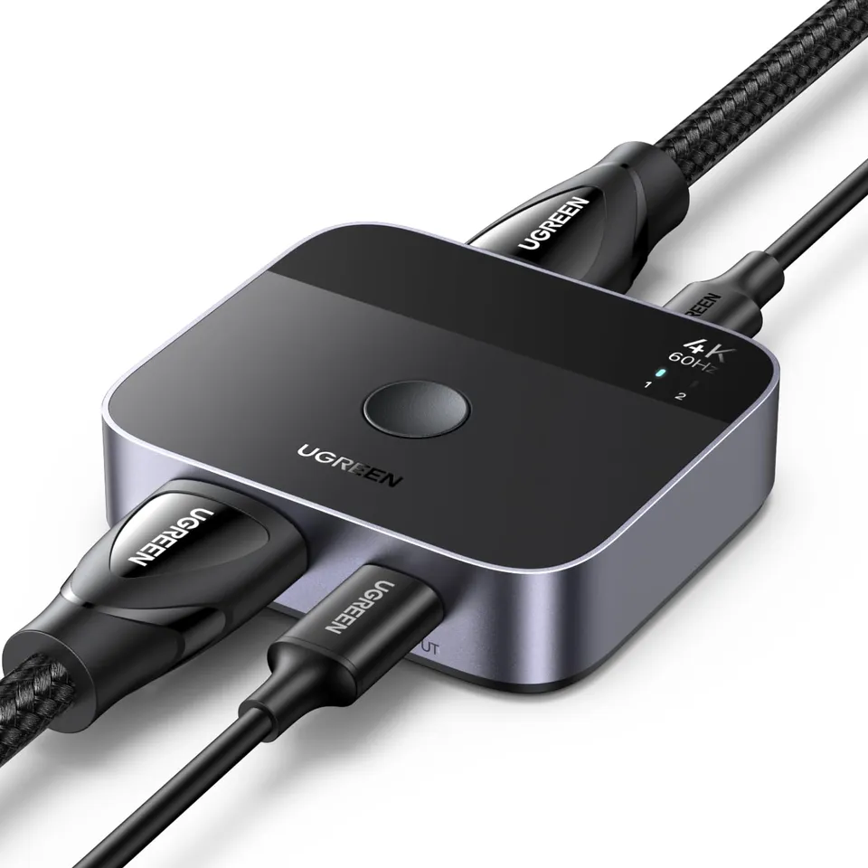 ugreen-switch-usb-c-hdmi-a-hdmi-2-0-4k-60hz-2-ingressi-1-uscita-con-hdr image 1