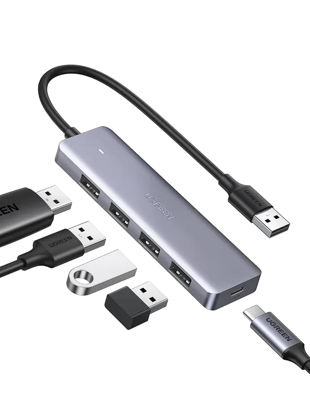 ugreen-hub-usb-3-0-4-porte-5gbps-con-alimentazione-5v image 1