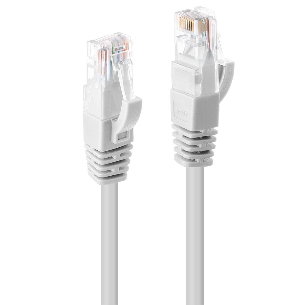 lindy-cavo-di-rete-u-utp-cat-6-bianco-0-5-m image 1