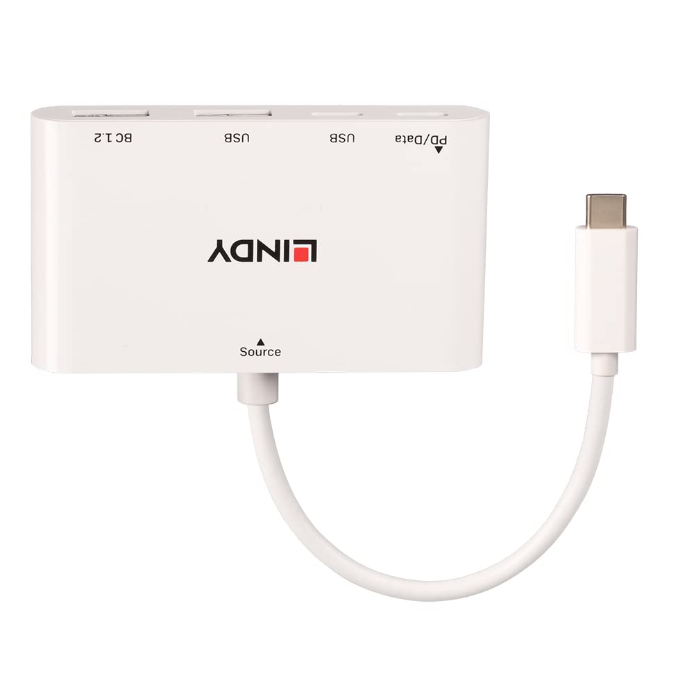 lindy-hub-usb-3-1-3-2-gen-2-a-4-porte-con-power-delivery-100w image 5