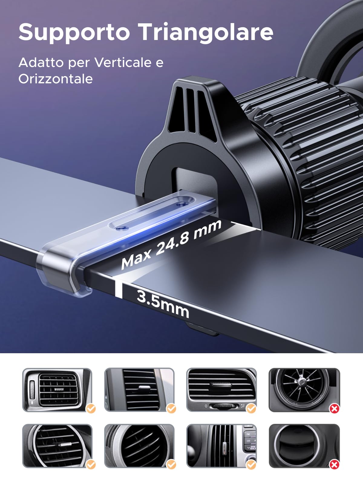 ugreen-supporto-telefono-auto-magsafe-2-in-1-gancio-adesivo-360 image 4