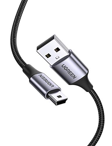 ugreen-cavo-usb-a-2-0-a-mini-b-nylon-1m-ricarica-2a-480mbps image 8