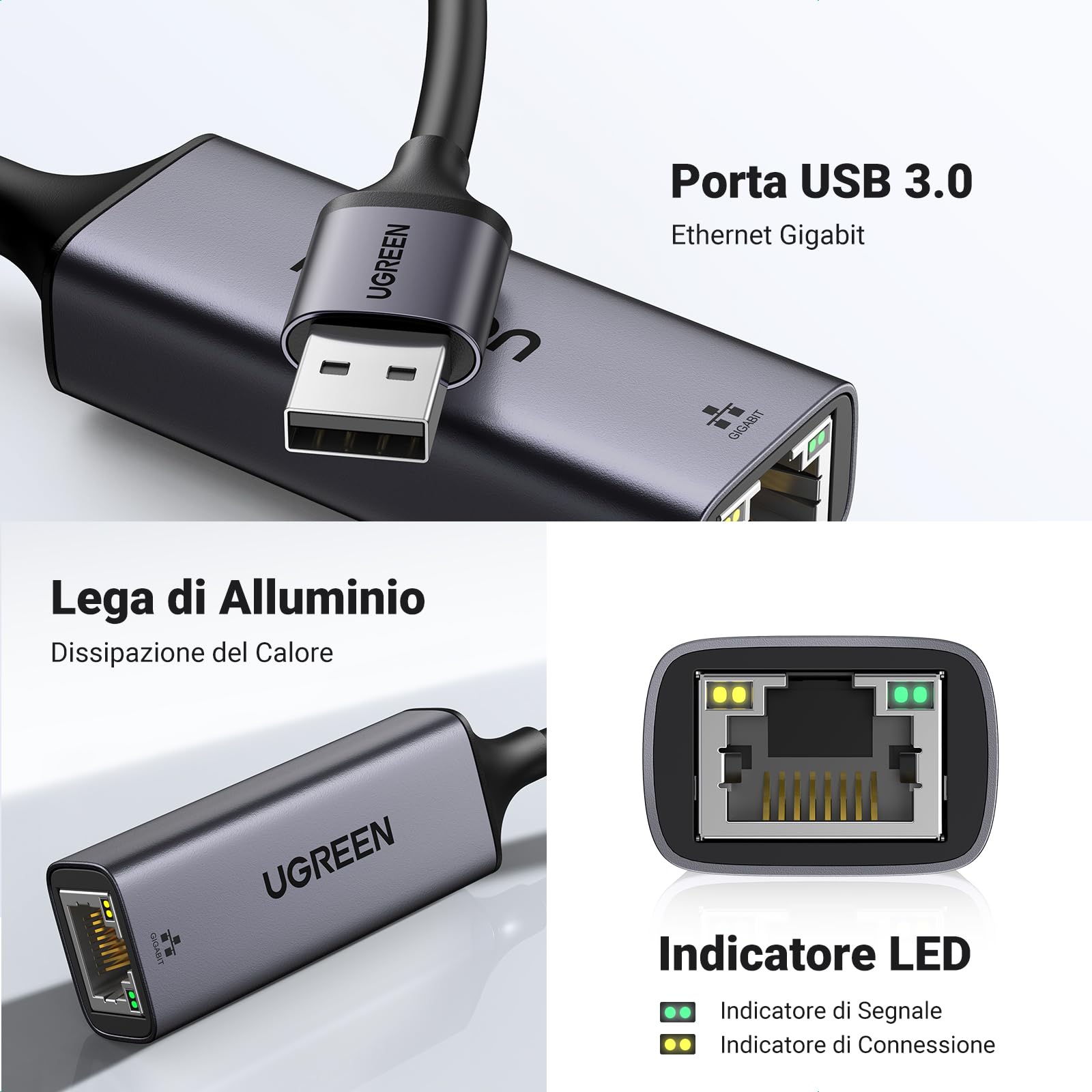 ugreen-adattatore-ethernet-usb-3-0-gigabit-1000mbps-alluminio-nero image 4