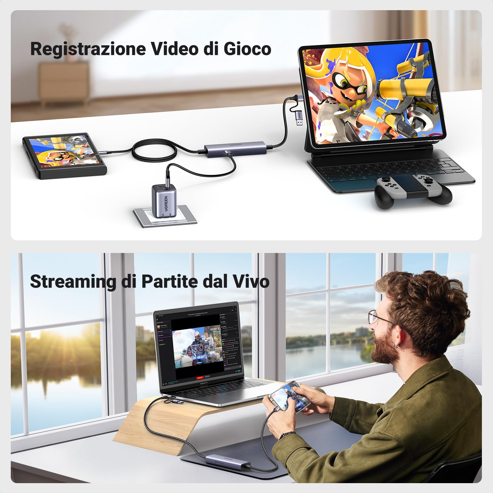 ugreen-scheda-di-acquisizione-video-usb-c-4k-2k-con-ricarica-pd-100w image 6