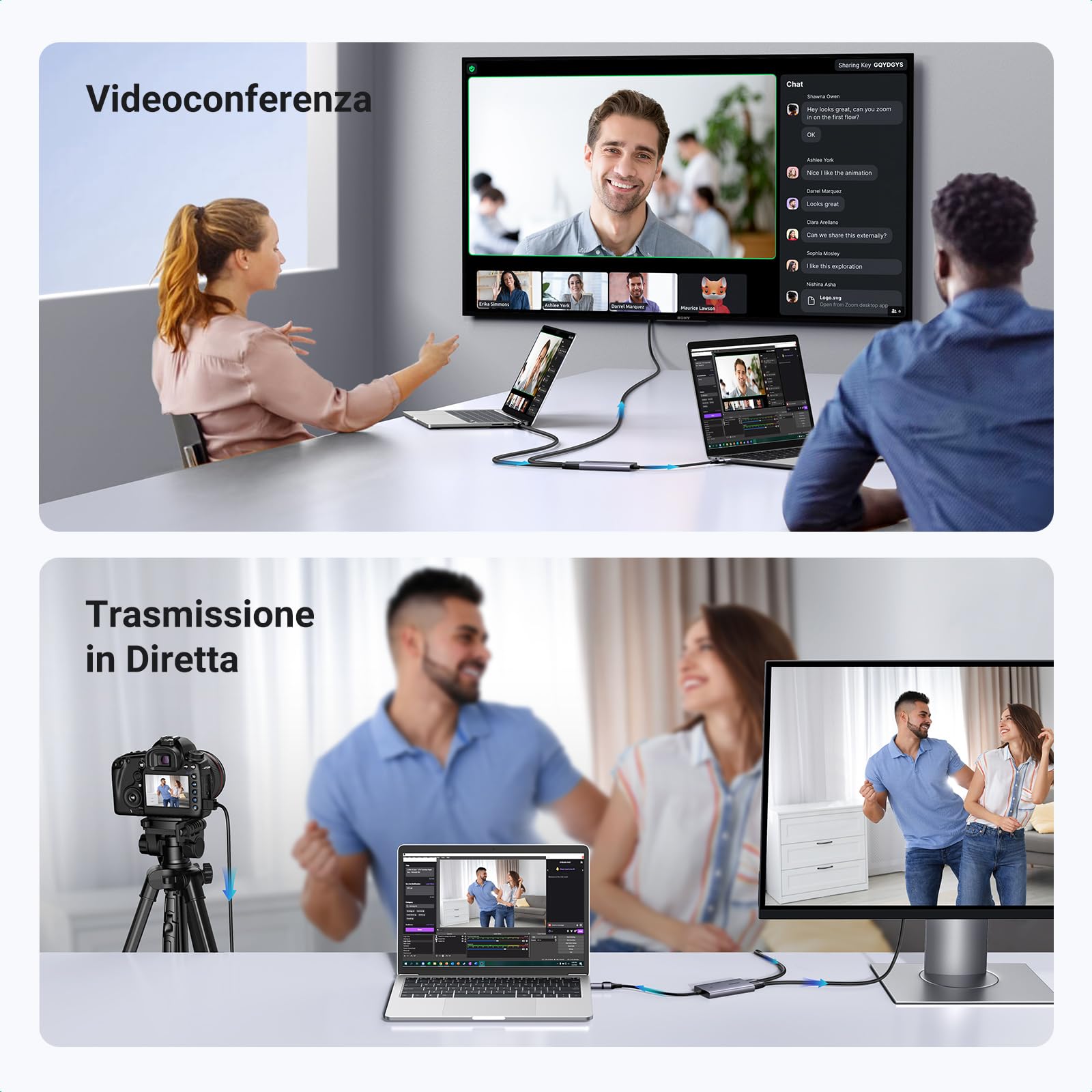 ugreen-scheda-di-acquisizione-video-hdmi-4k-30hz-loopout-usb-a-usb-c image 4