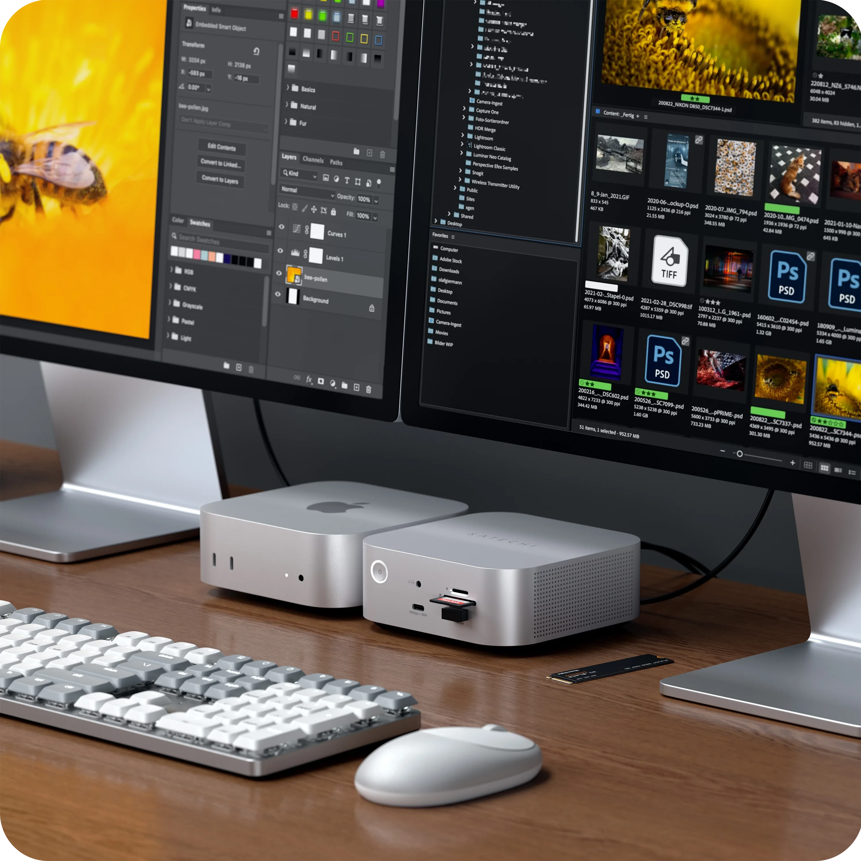 satechi-thunderbolt-5-cubedock-con-ssd-enclosure image 2
