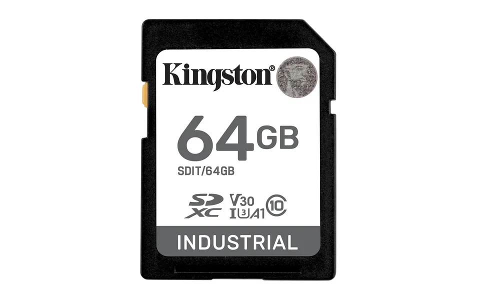 kingston-industrial-scheda-sdxc-64gb-uhs-i-u3-v30-a1-pslc image 1