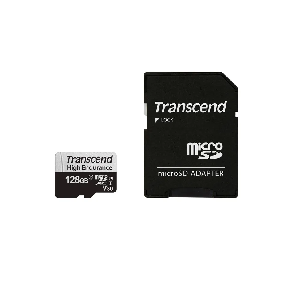 transcend-usd350v-scheda-microsdxc-128gb-uhs-i-u3-per-sorveglianza image 1