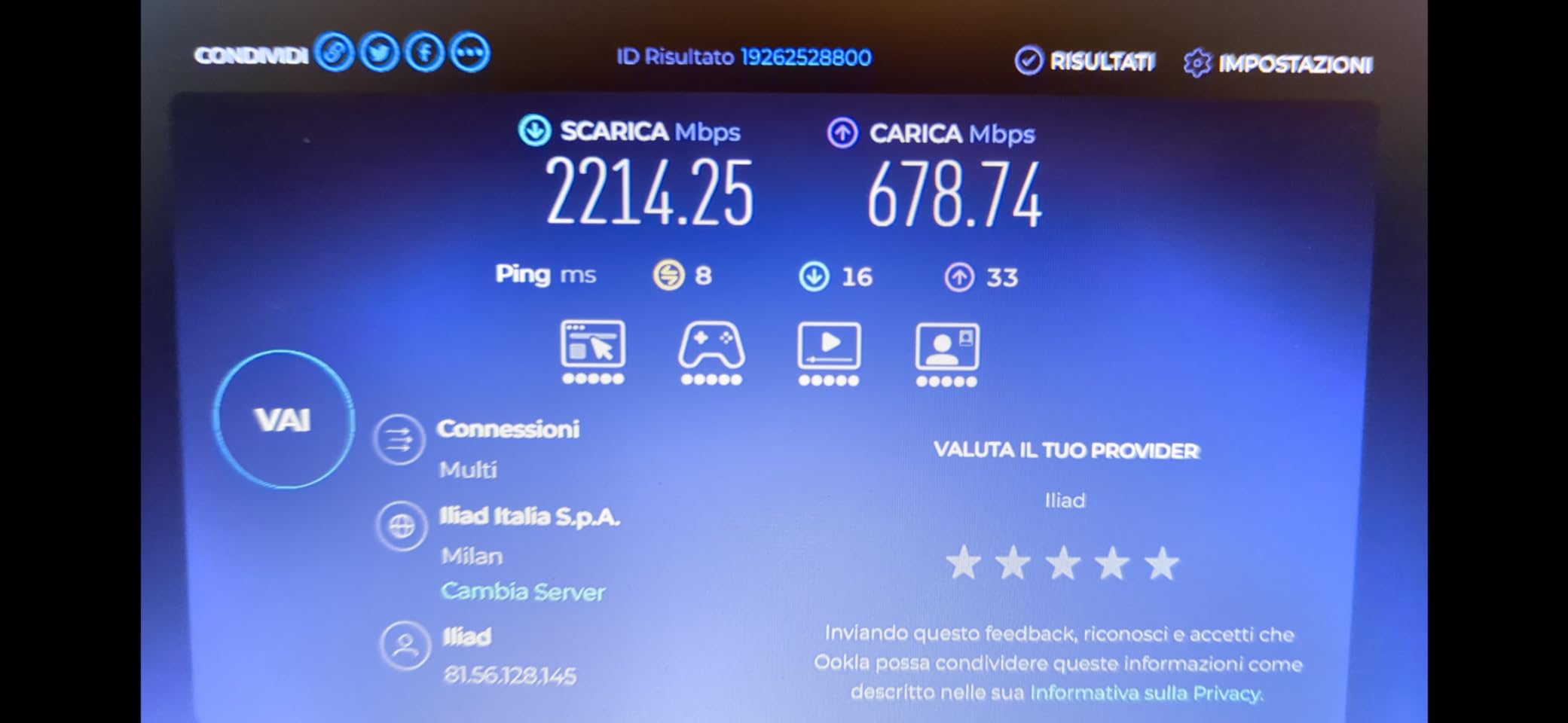 Una scheggia per il gaming