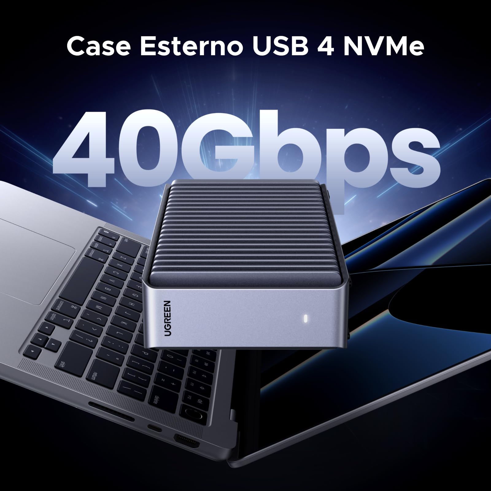 ugreen-case-ssd-m-2-nvme-usb4-40gbps-alluminio-per-thunderbolt-4-3 image 2