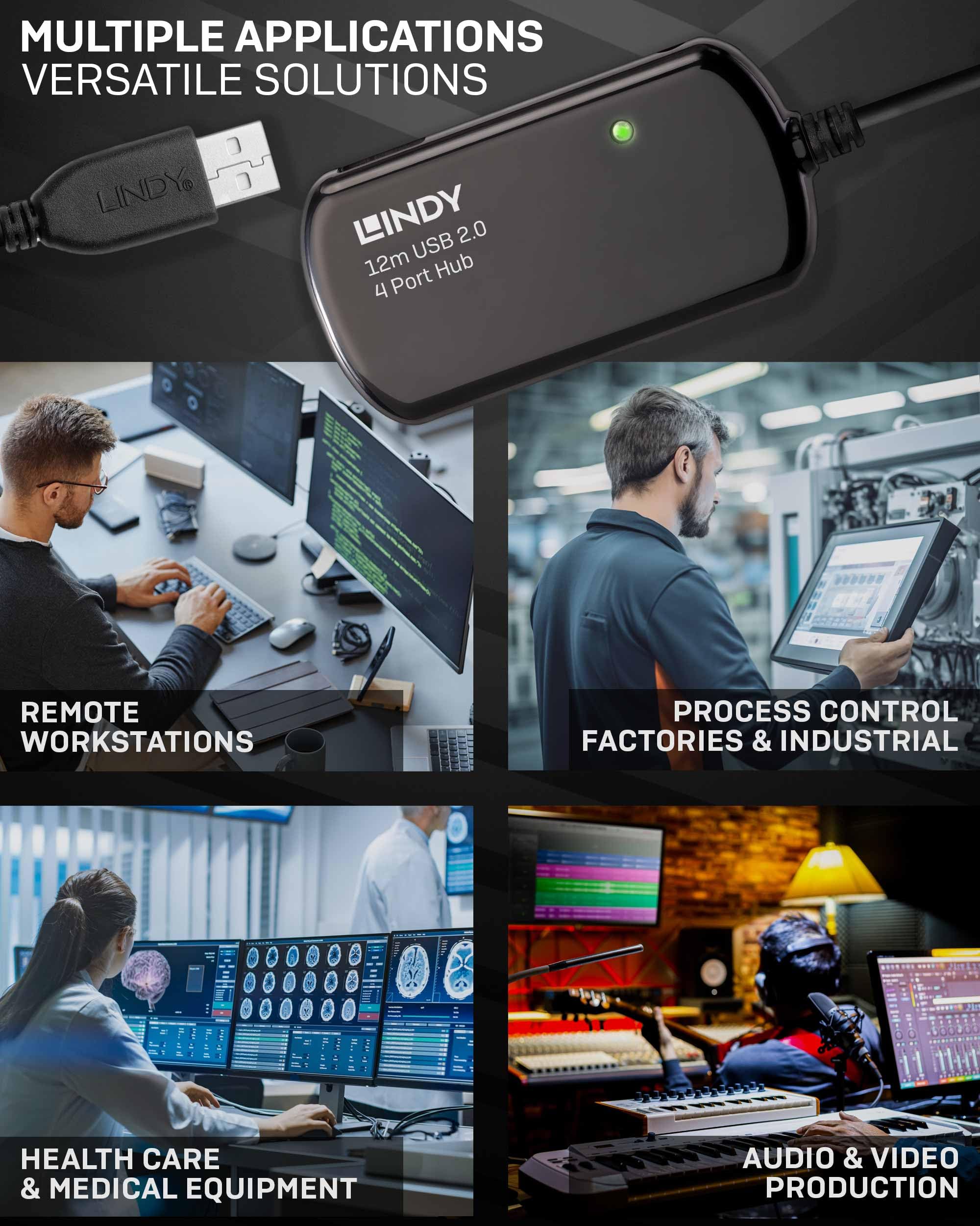 lindy-42783-prolunga-attiva-usb-2-0-con-hub-pro-12m image 3