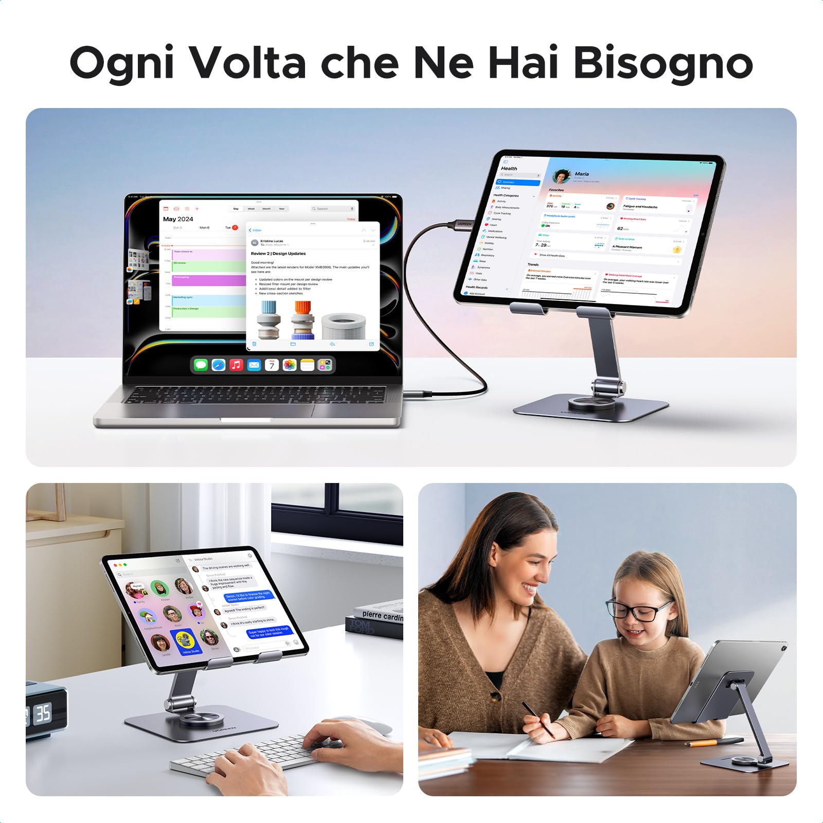 ugreen-supporto-tablet-da-tavolo-in-alluminio-rotante-360-pieghevole-4-7-12-9 image 8