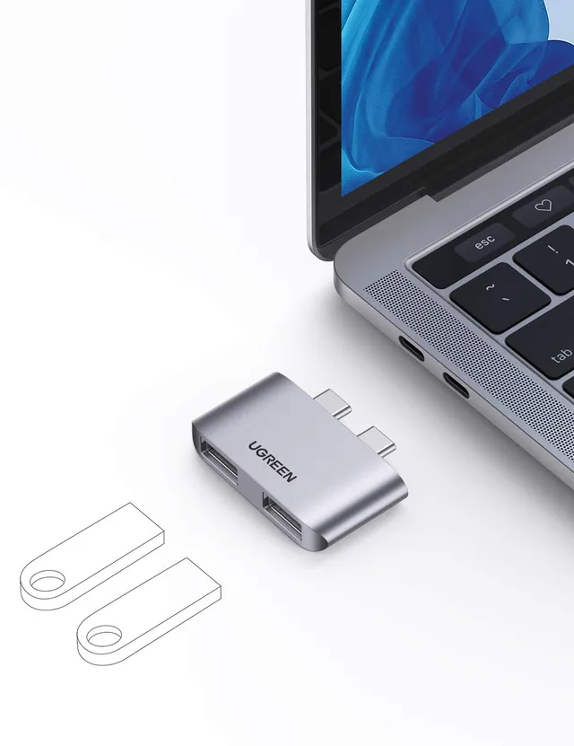 ugreen-hub-usb-c-a-2-porte-usb-3-1-10gbps-per-macbook image 1