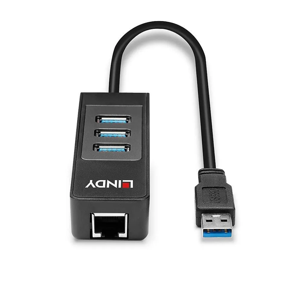 lindy-43176-adattatore-usb-3-1-gigabit-ethernet-hub image 1