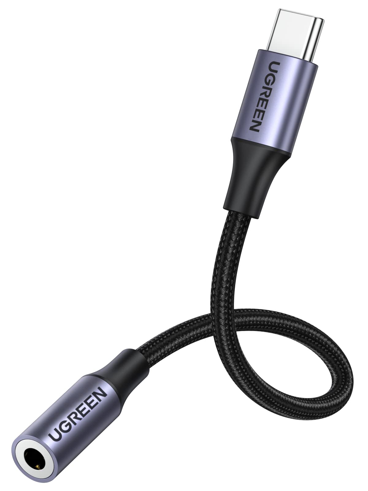 ugreen-adattatore-usb-c-a-jack-3-5mm-grigio-per-xiaomi-huawei-oneplus image 1
