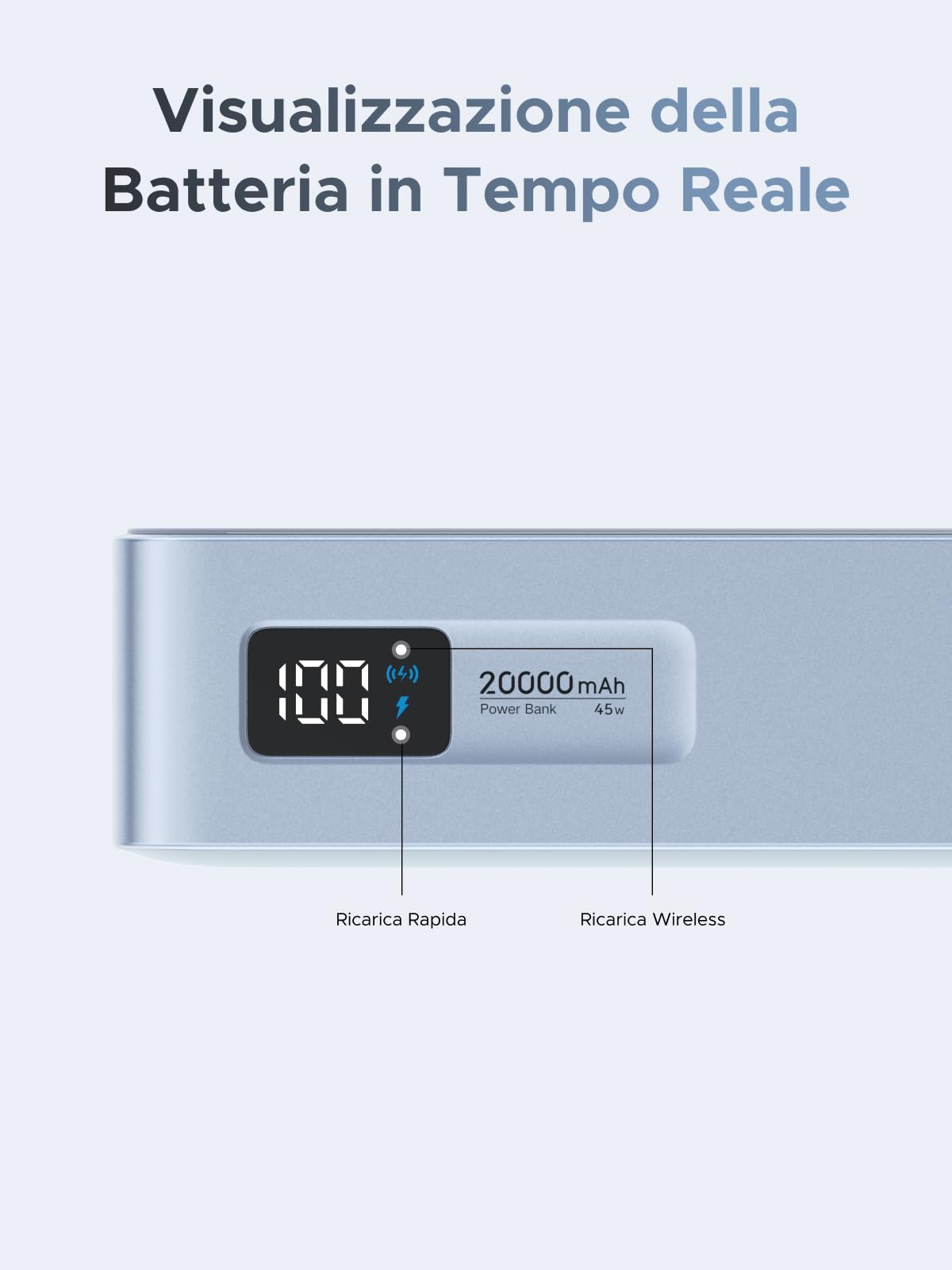 ugreen-magflow-power-bank-magnetico-20000mah-qi2-25w-con-cavo-usb-c-pd-45w image 7