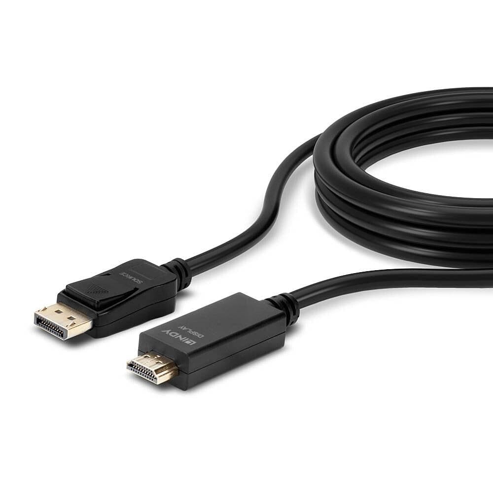 lindy-black-line-cavo-displayport-a-hdmi-1-4-1-metro-4k-30hz image 5