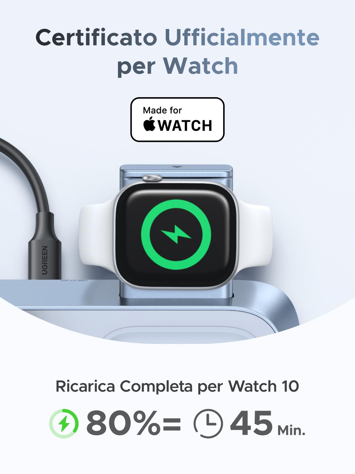 ugreen-magflow-caricatore-wireless-magnetico-qi2-25w-3-in-1-per-iphone-airpods-e image 5