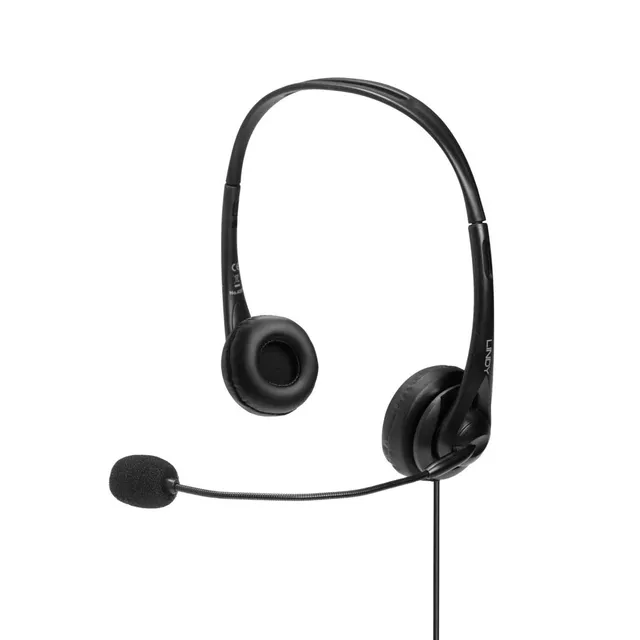 lindy-cuffie-stereo-con-microfono-e-jack-3-5mm-cavo-1-8m image 1