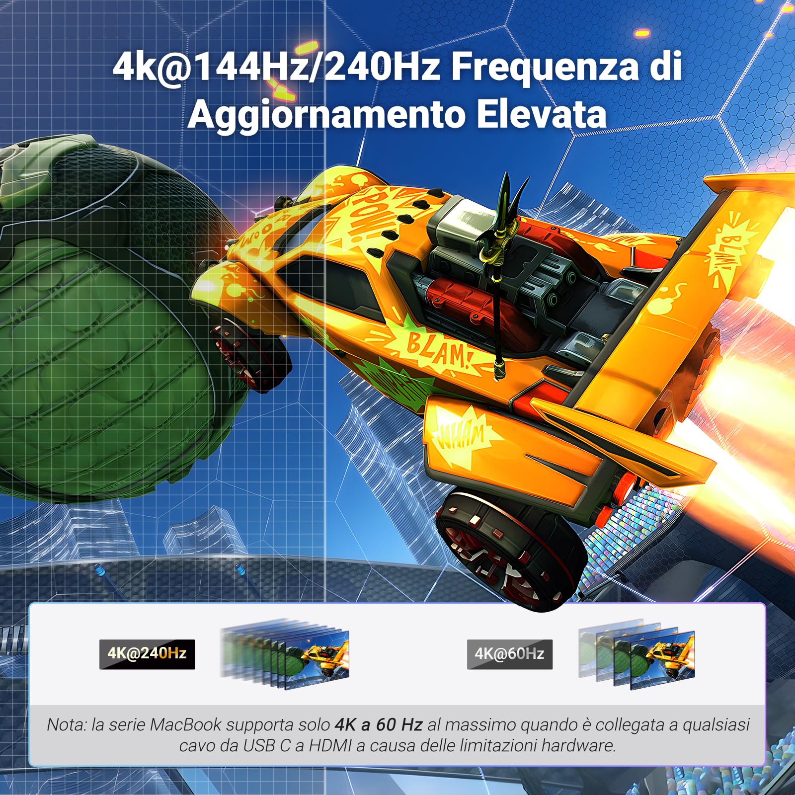 ugreen-adattatore-usb-c-a-hdmi-2-1-8k-60hz-4k-240hz-con-audio-48-gbps image 3