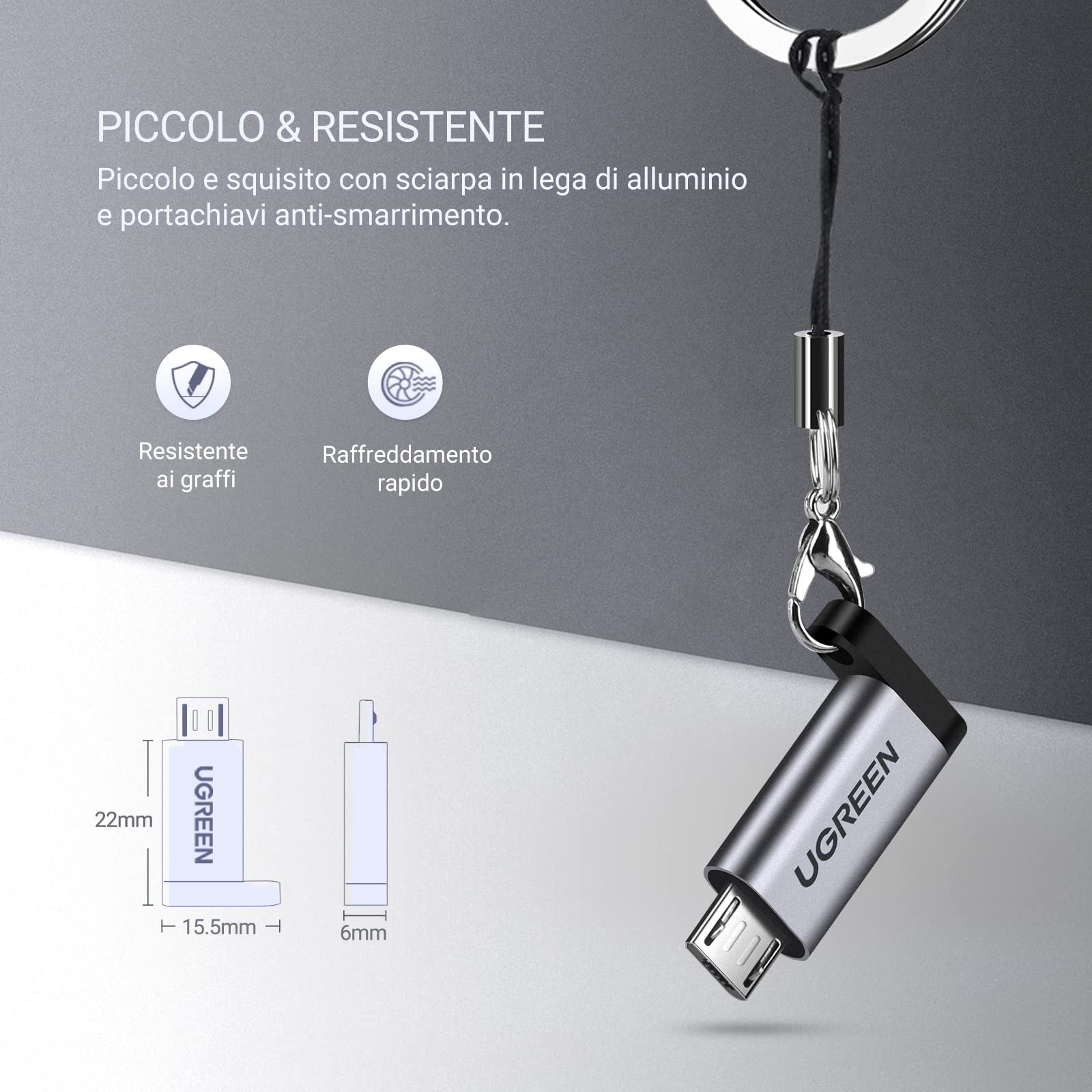 ugreen-adattatore-micro-usb-a-usb-c-2-pezzi-ricarica-rapida image 7