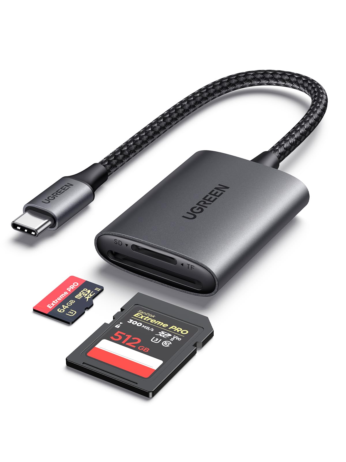 ugreen-lettore-di-schede-sd-usb-c-in-alluminio-sd-3-0-170mb-s-doppio-slot-sd-tf image 8