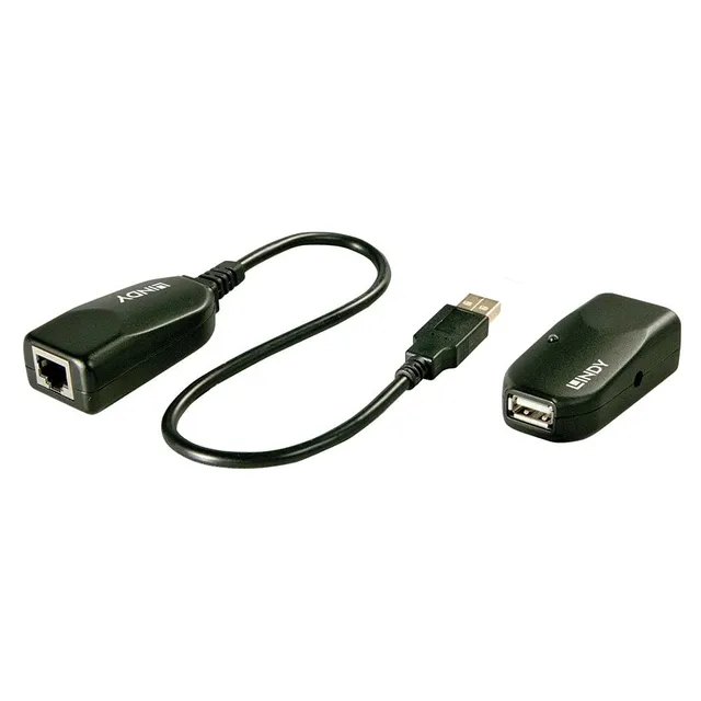 lindy-42693-extender-usb-2-0-su-cat-5-50-m-1-porta-nero image 1