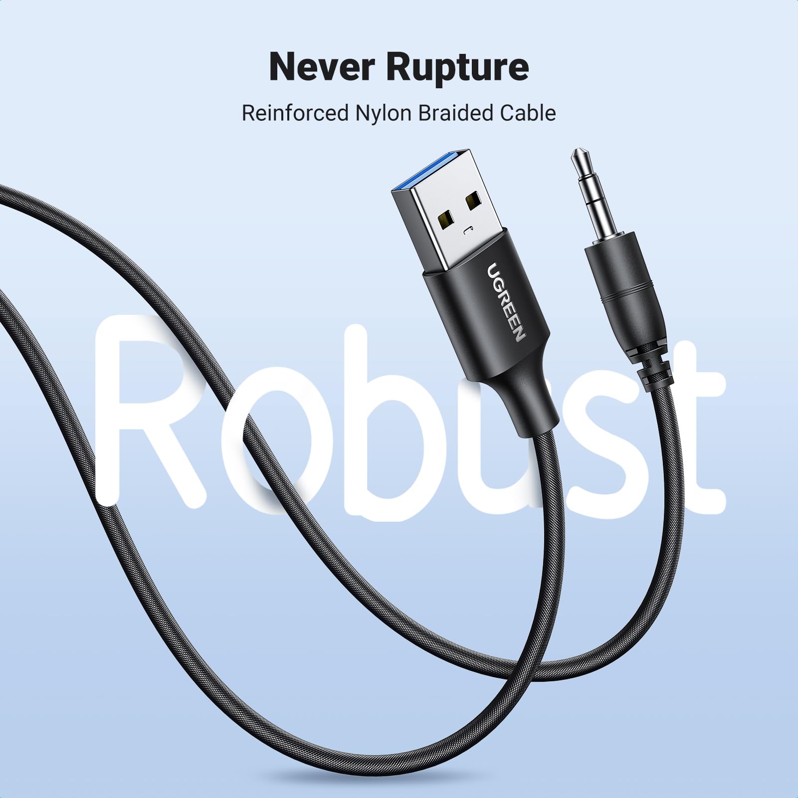 ugreen-ricevitore-bluetooth-5-4-auto-usb-a-jack-3-5mm-vivavoce-rgb-doppia-connes image 7
