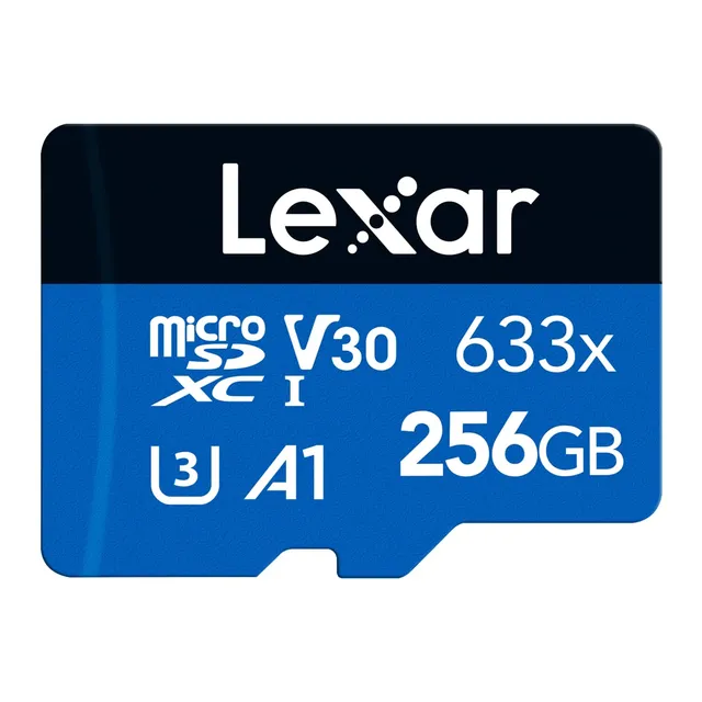 lexar-blue-series-microsdxc-256gb-uhs-i-100mb-s-a1-v30-adattatore-sd image 1