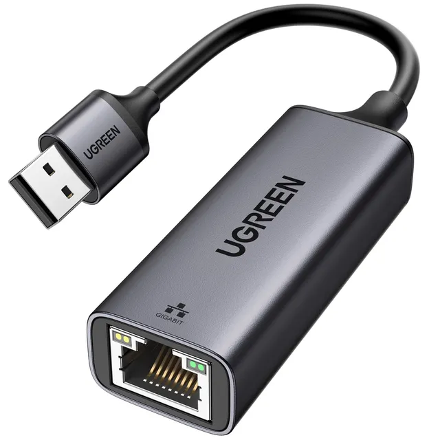ugreen-adattatore-ethernet-usb-3-0-gigabit-1000mbps-alluminio-nero image 1