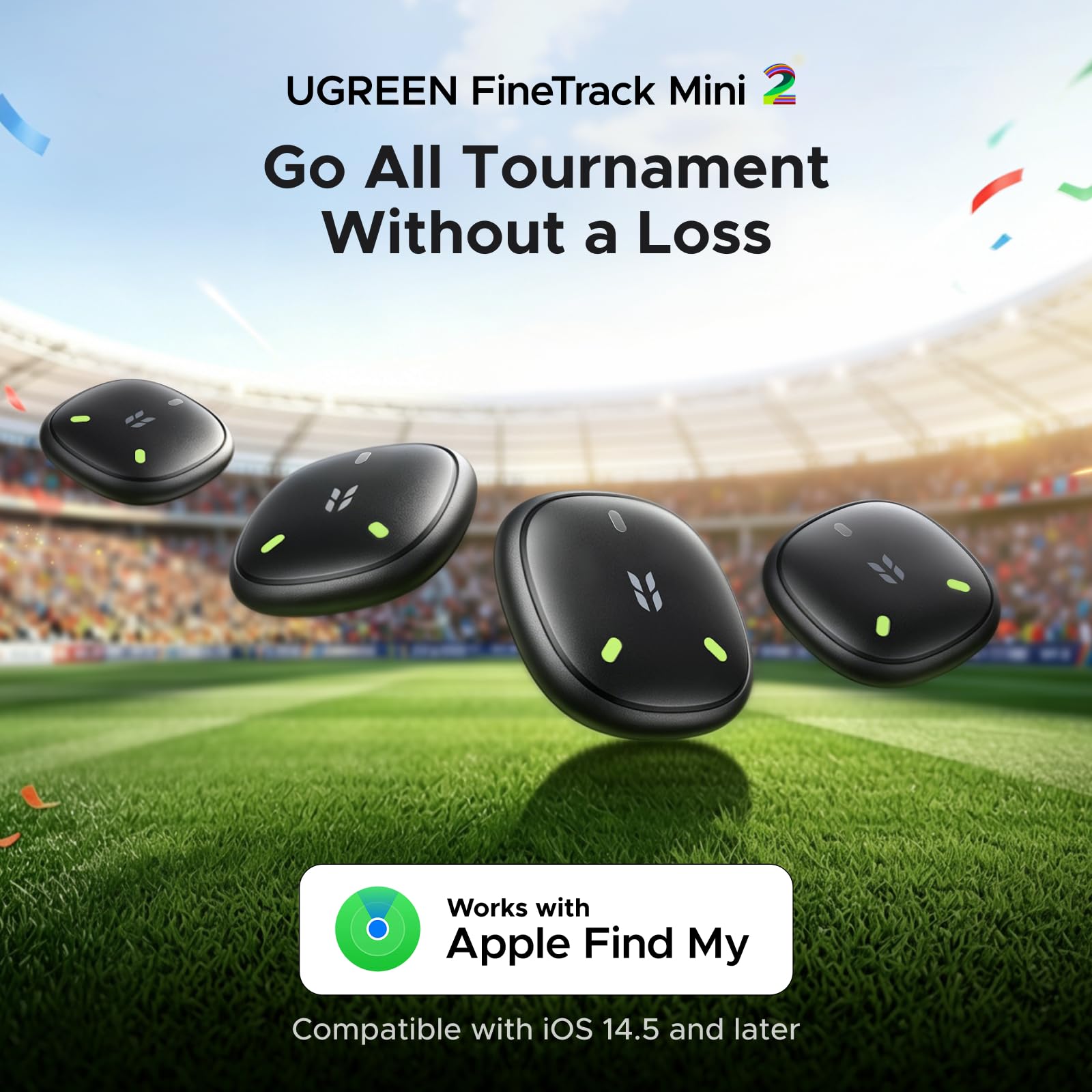 ugreen-finetrack-mini-2-smart-finder-4-pezzi-supporto-ios-nero image 2