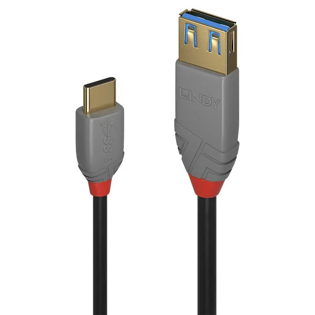 lindy-cavo-anthra-line-usb-c-a-usb-a-0-15-m image 1
