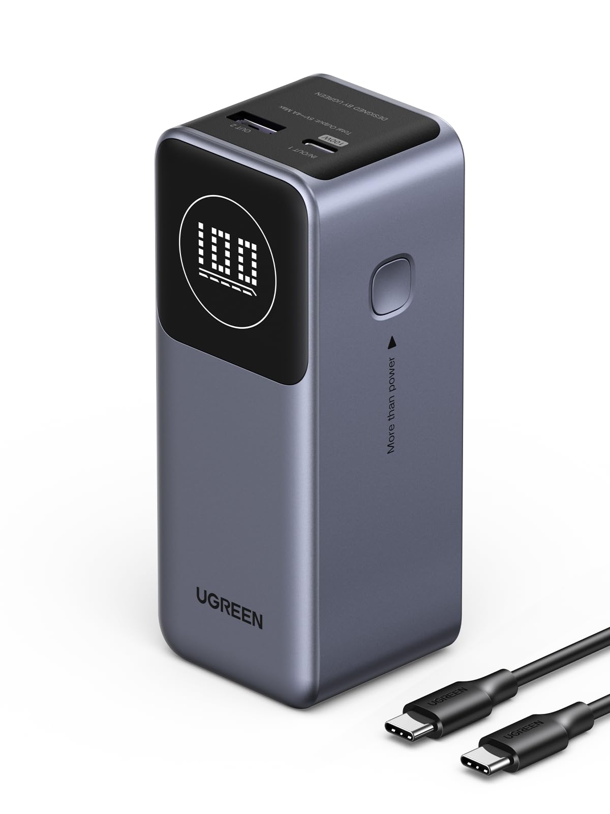 ugreen-nexode-power-bank-12000mah-100w-pd-3-0-con-display-usb-c-usb-a image 3