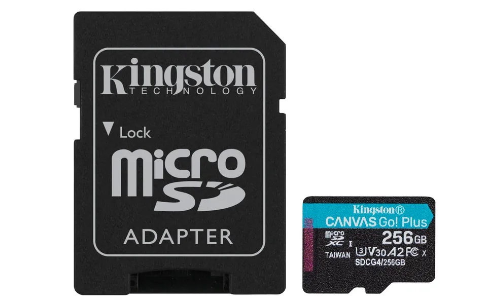 kingston-canvas-go-plus-microsdxc-256gb-gen4-u3-v30-a2-adattatore-sd image 1