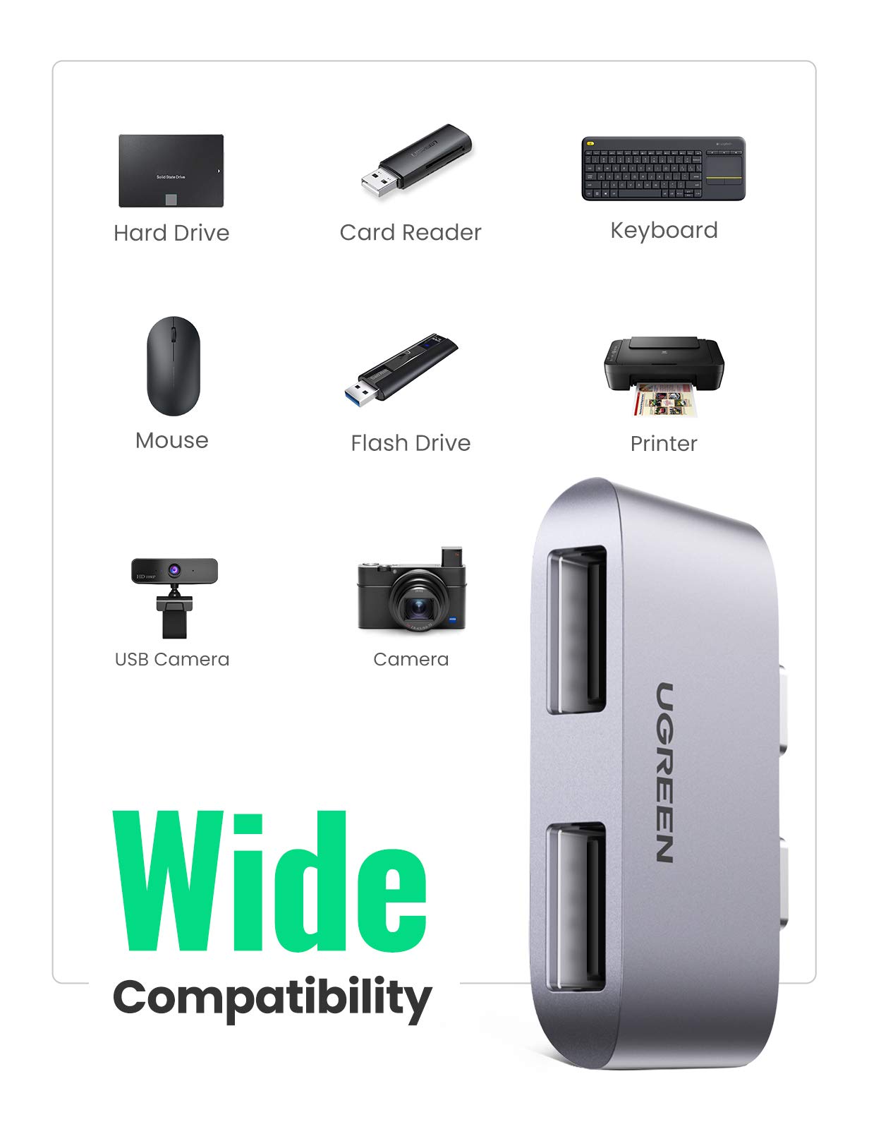 ugreen-hub-usb-c-a-2-porte-usb-3-1-10gbps-per-macbook image 5