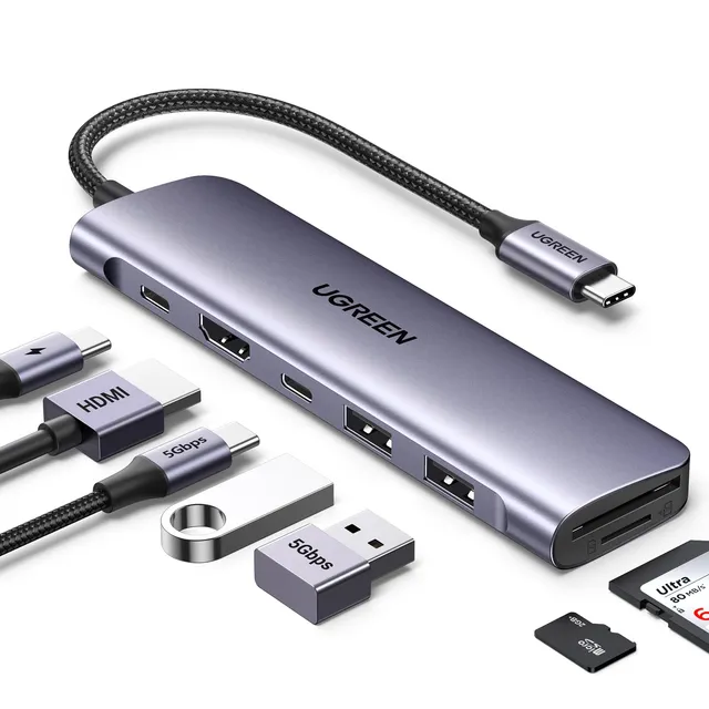 ugreen-revodok-1071-hub-usb-c-7-in-1-con-hdmi-4k-e-pd-100w image 1
