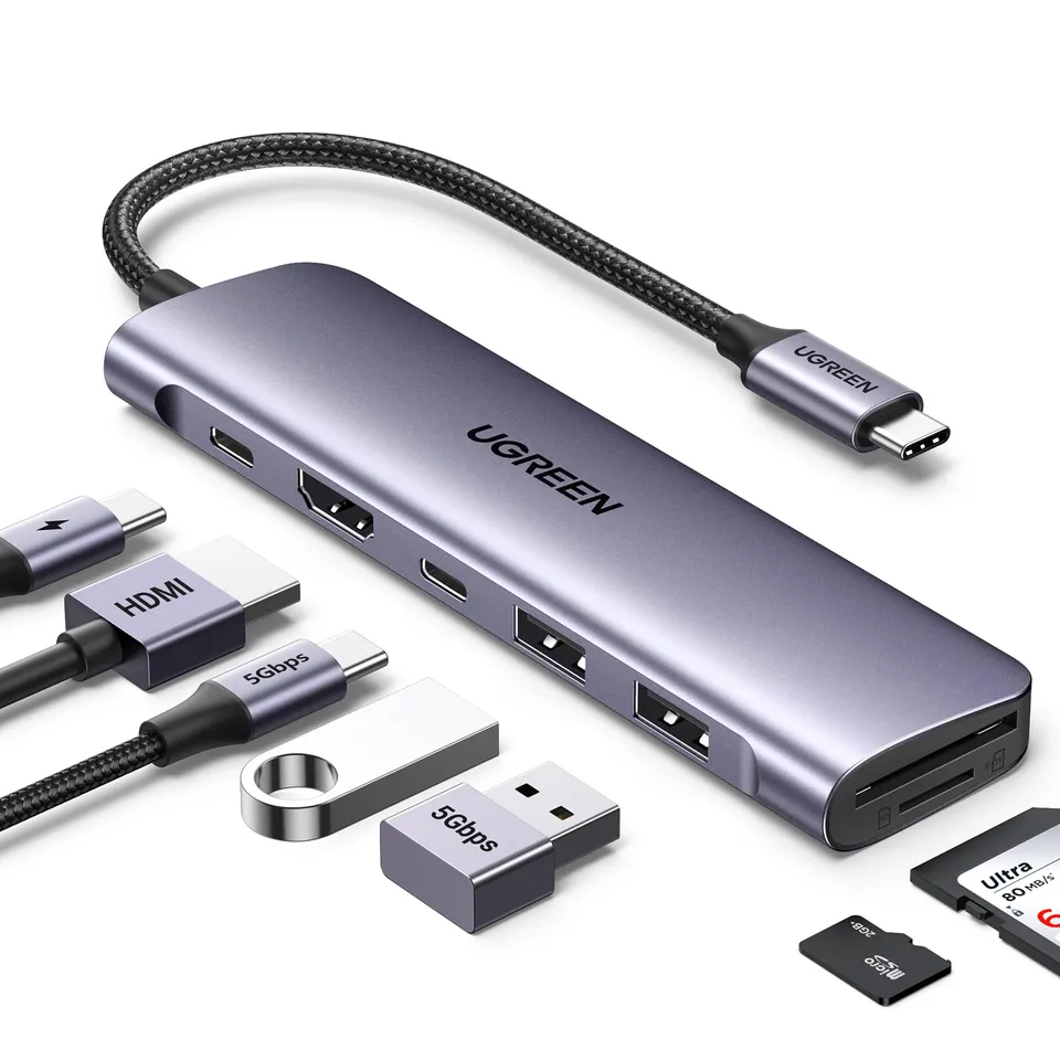 ugreen-revodok-1071-hub-usb-c-7-in-1-con-hdmi-4k-e-pd-100w image 1