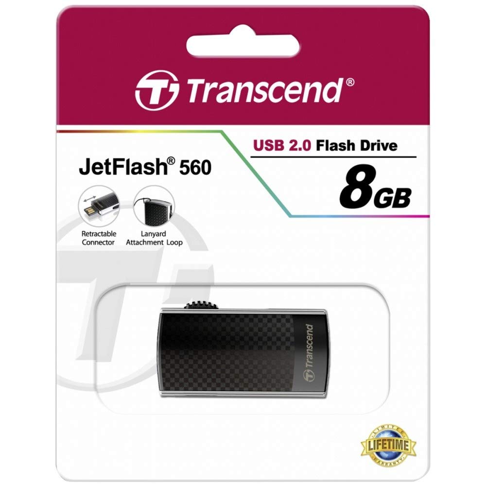 transcend-jetflash-560-memoria-usb-2-0-da-8gb-nero-argento image 3