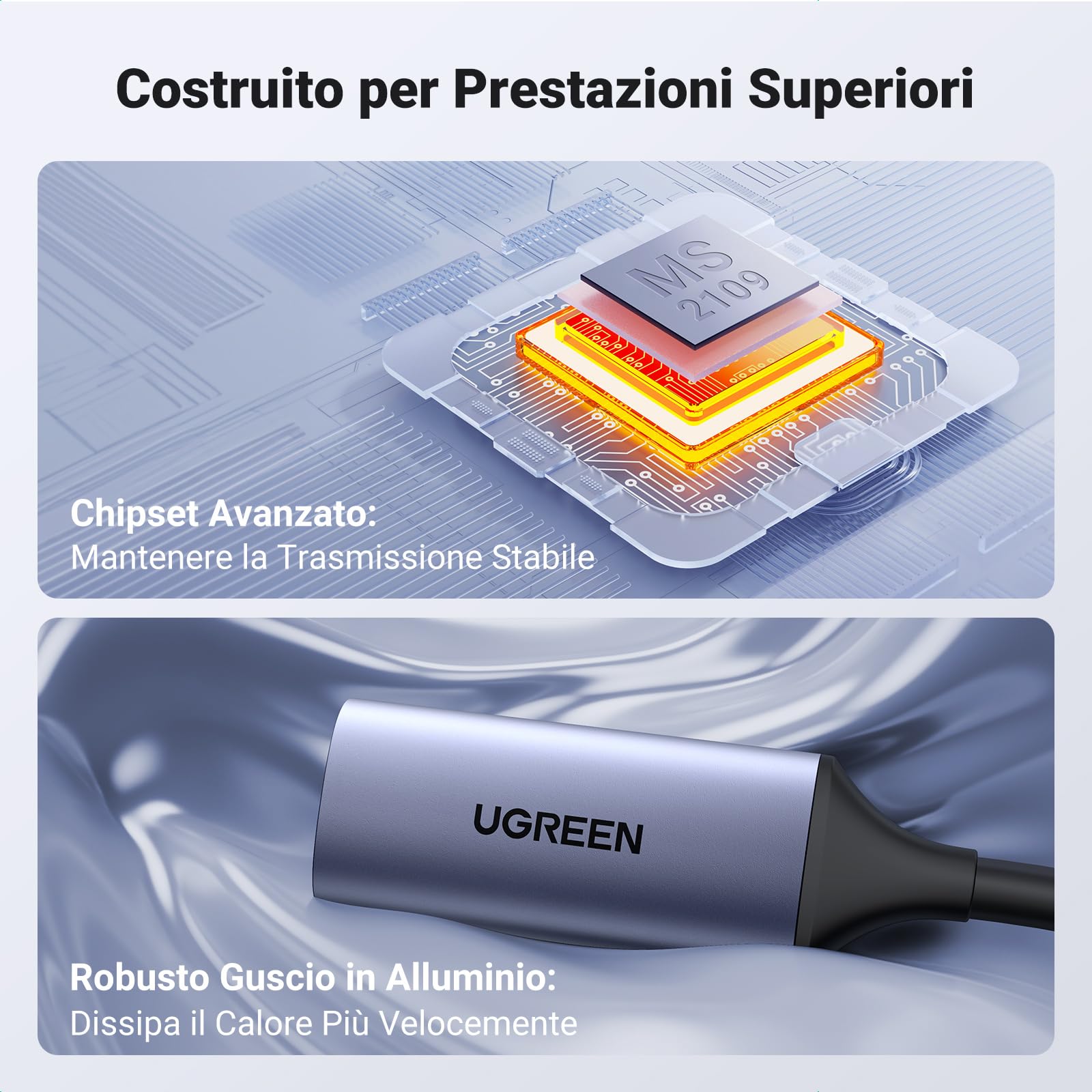 ugreen-scheda-di-acquisizione-video-hdmi-4k60hz-a-usb-c-registrazione-1080p30 image 4