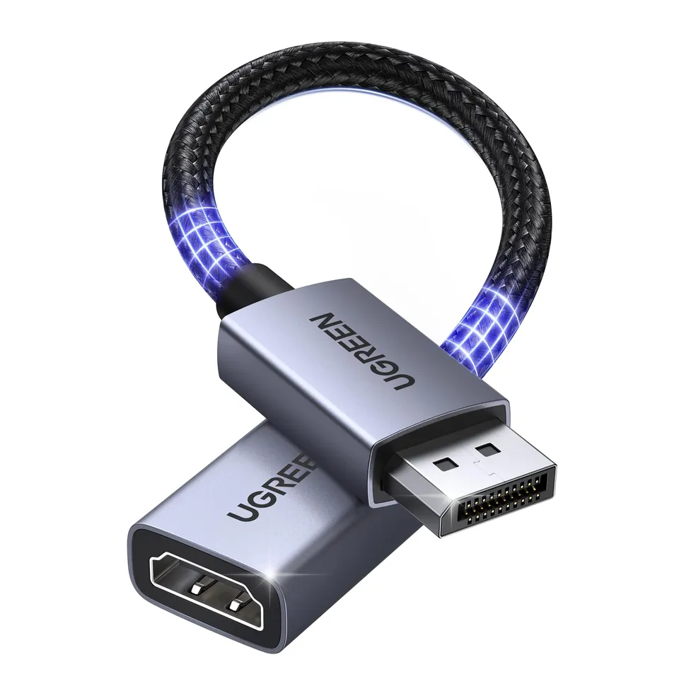 ugreen-adattatore-displayport-a-hdmi-4k-30hz-confezione-2-pezzi-unidirezionale image 1