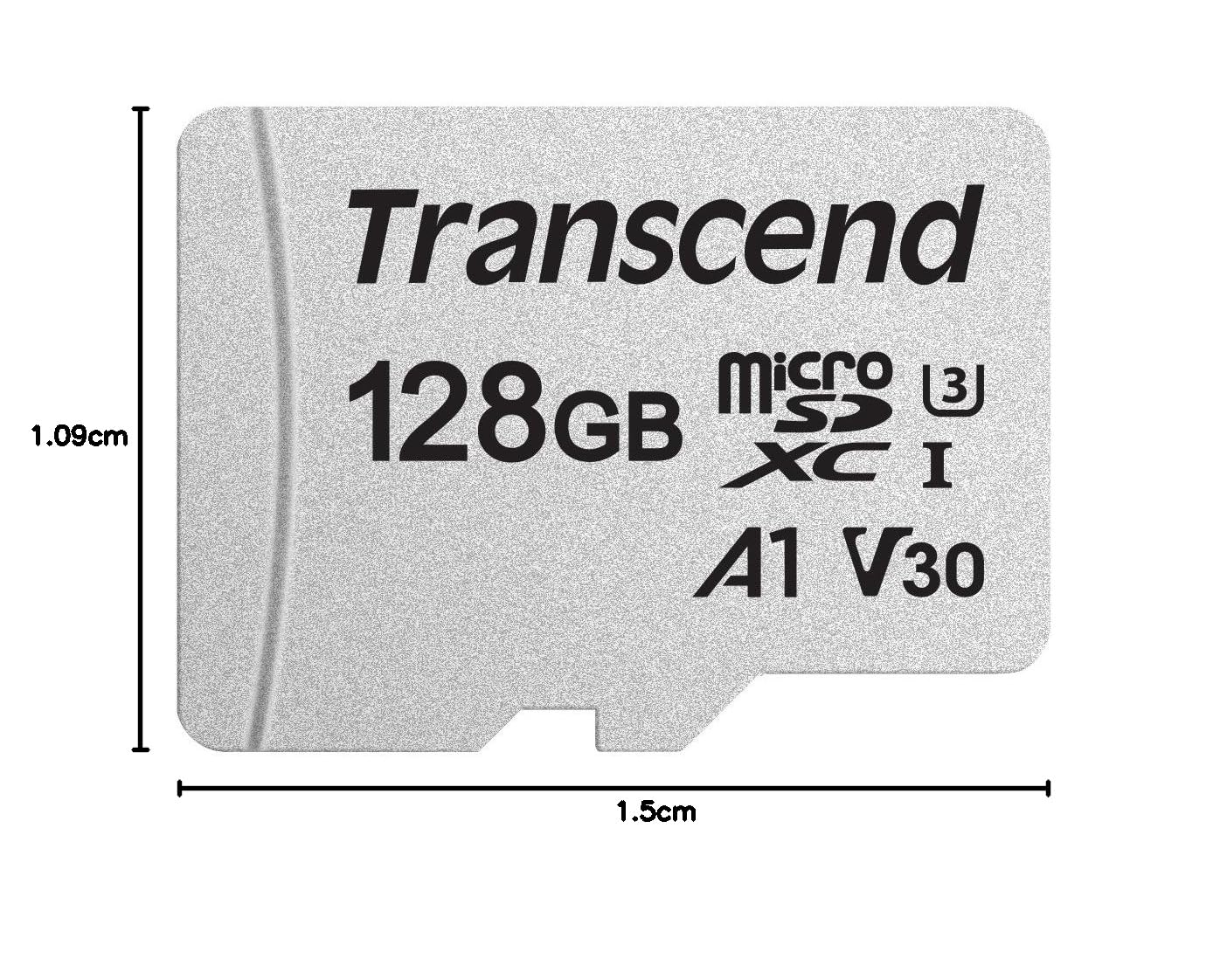 transcend-microsdxc-300s-128gb-classe-10-uhs-i-95-45-mb-s-con-adattatore-sd image 3