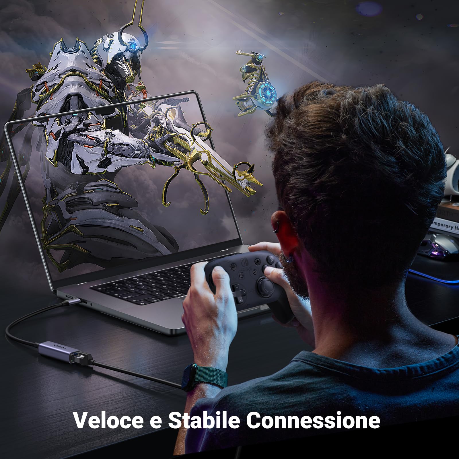 ugreen-adattatore-ethernet-usb-c-gigabit-1000mbps-in-alluminio image 3