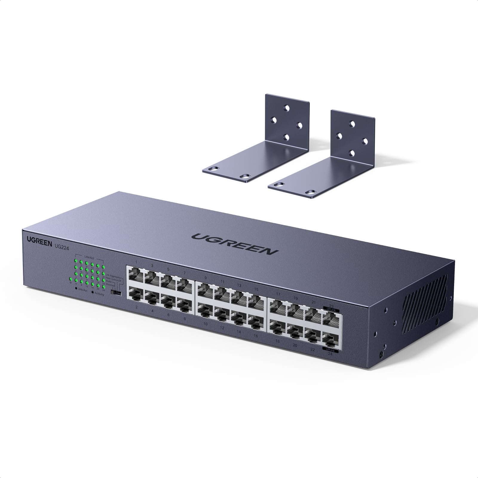 ugreen-switch-ethernet-gigabit-24-porte-1000mbps-desktop-parete image 1