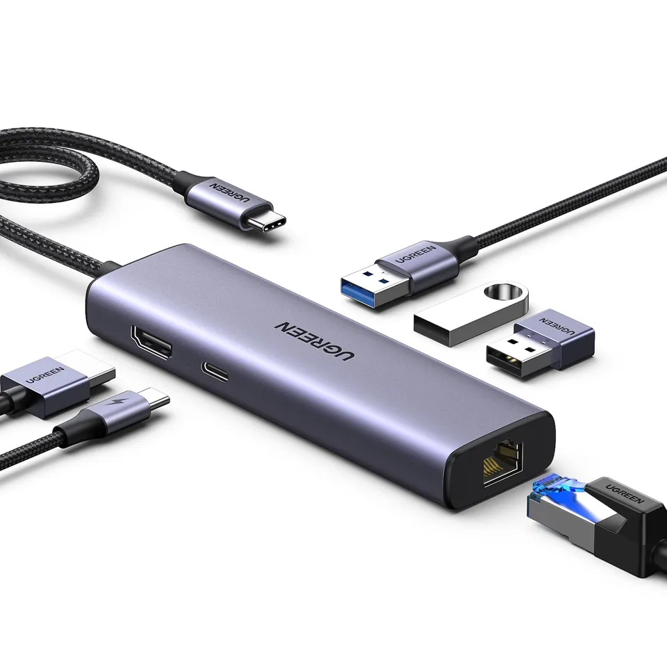 ugreen-revodok-1061-hub-usb-c-6-in-1-hdmi-4k-ethernet-pd-100w image 1