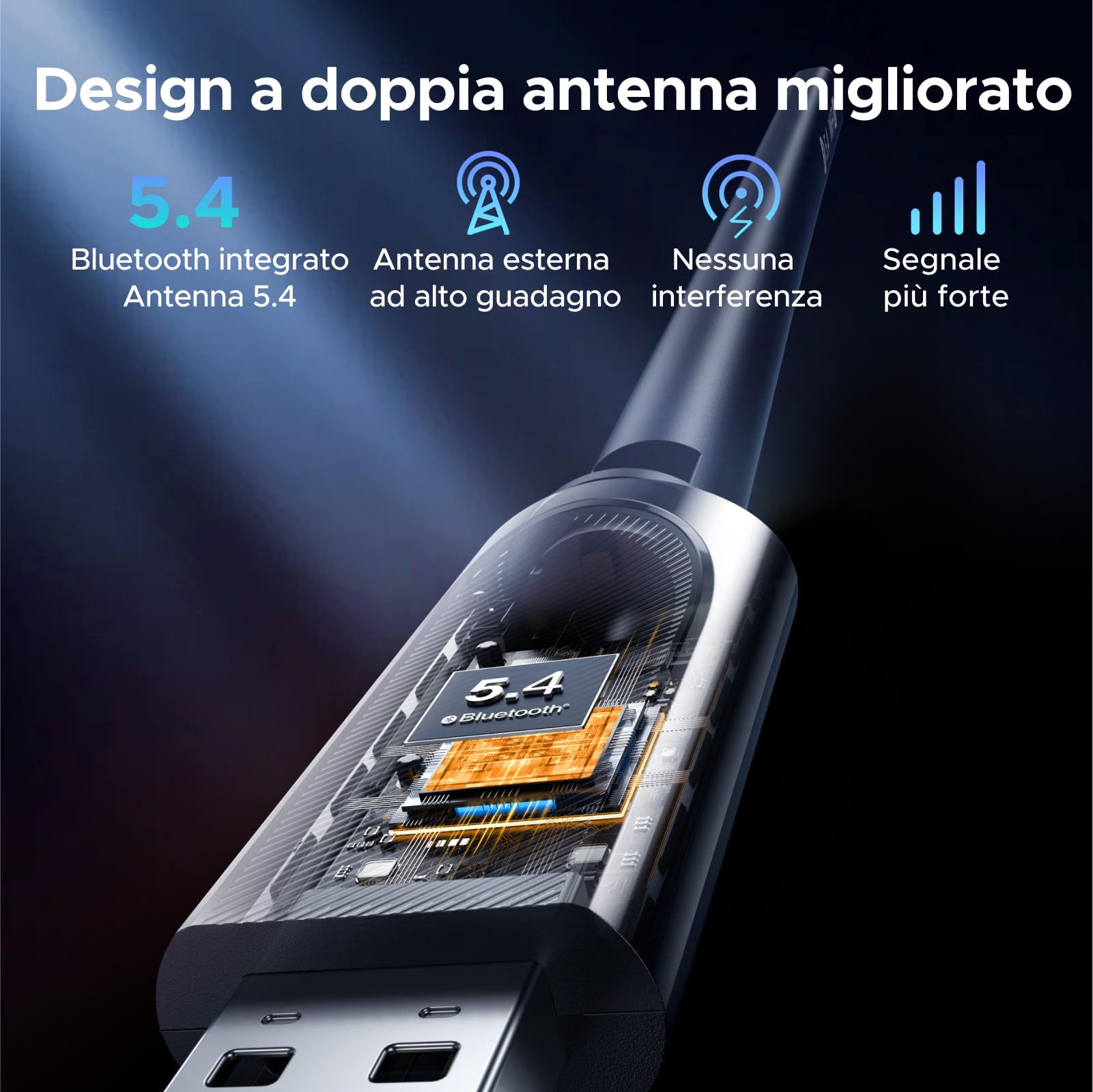 ugreen-adattatore-usb-wifi-6-ax900-bluetooth-5-4-con-antenna image 5